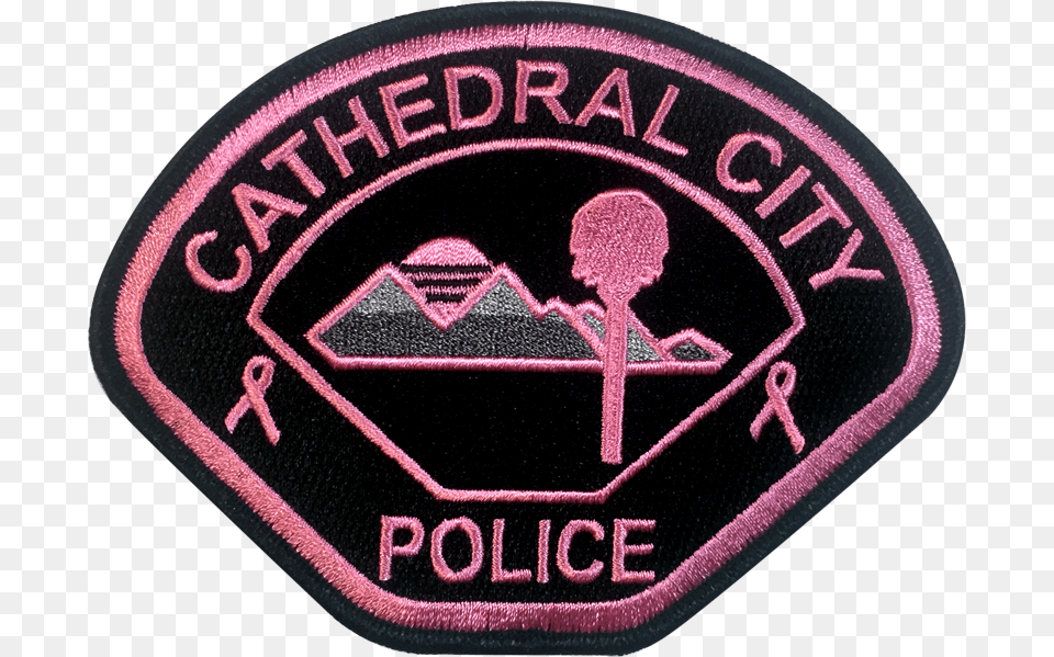 Cathedral City Police Department Pink Patch Los Angeles School Police Department, Badge, Logo, Symbol Free Png