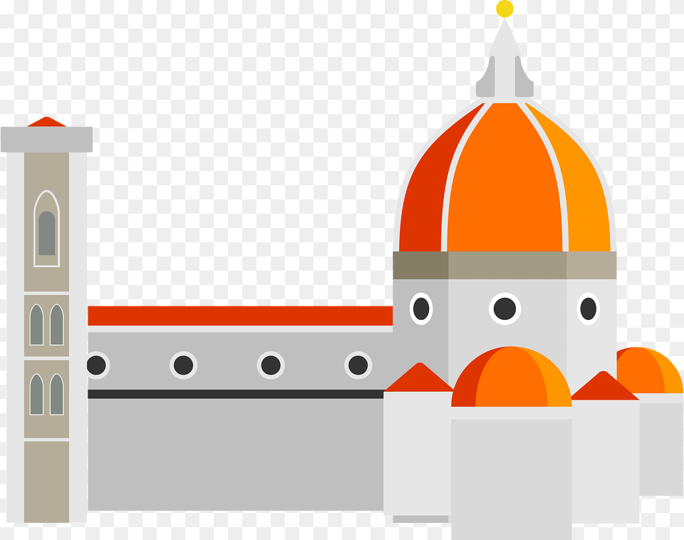 Cathedral In Florence Clipart, Architecture, Building, Dome, Mosque Free Png Download