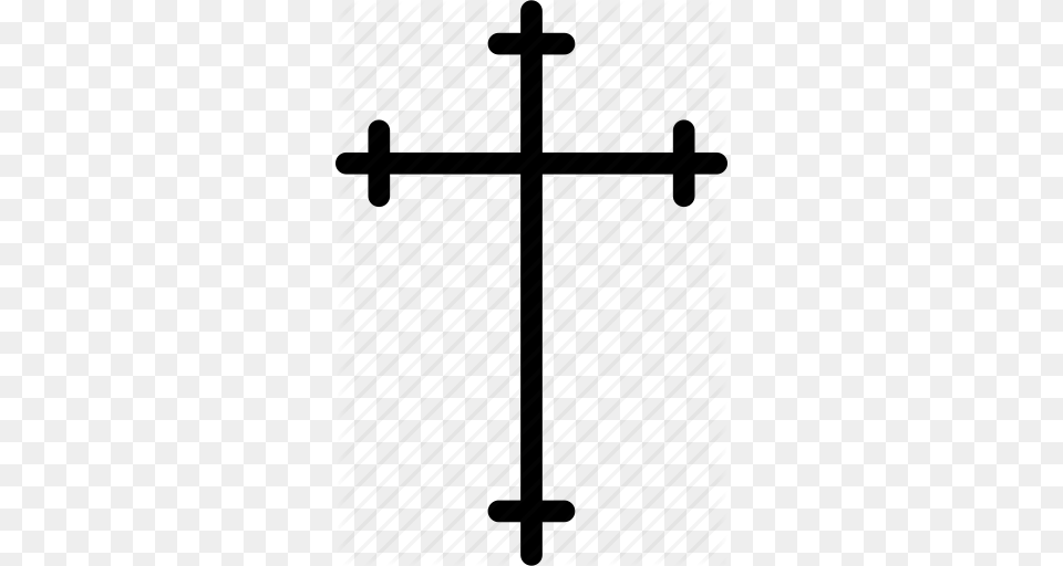 Catholic Cross God Holy Orthodox Thin Word Icon, Symbol, Utility Pole Free Png
