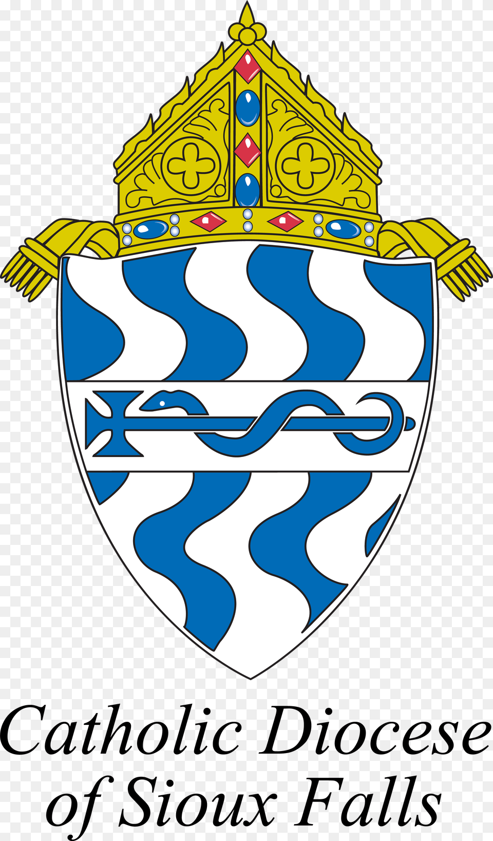 Catholic Diocese Of Sioux Falls Crest 4 Color Diocese Of Sioux Falls, Armor, Shield, Smoke Pipe Free Transparent Png