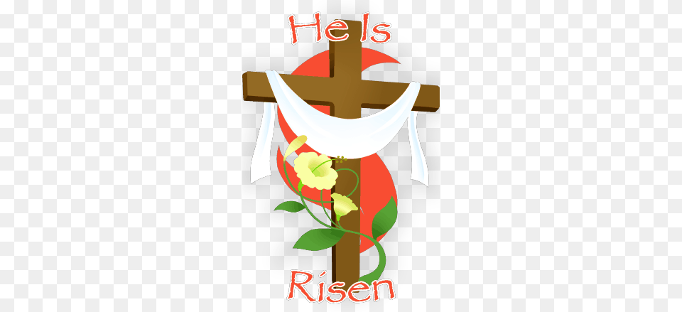 Catholic Easter Cross Clip Arts, Symbol, Flower, Art, Plant Png Image