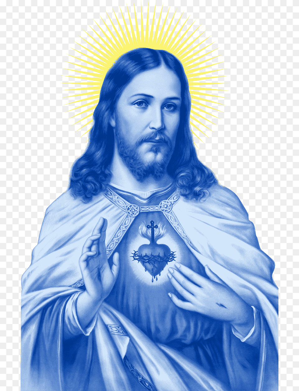 Catholic Jesus Signs, Adult, Person, Woman, Female Png Image