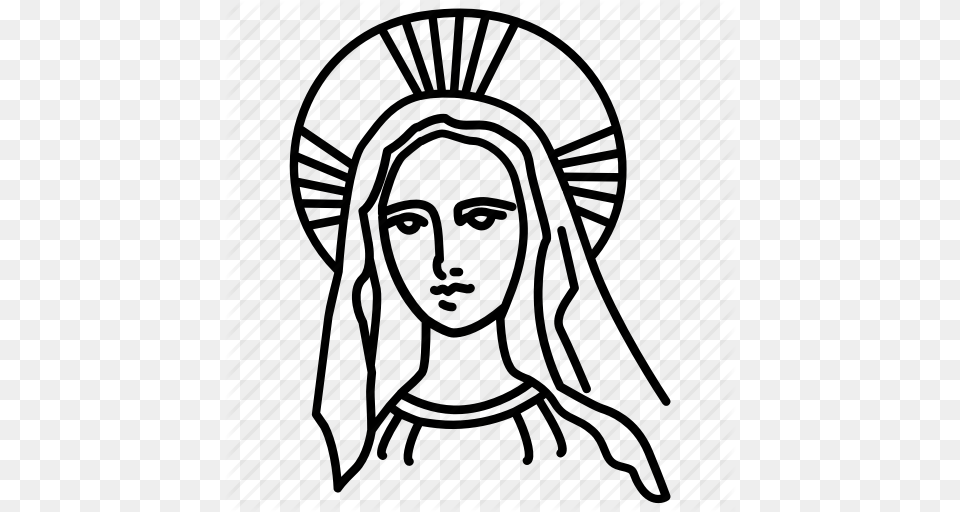 Catholic Madonna Maria Marie Mary Saint Virgn, Bonnet, Clothing, Hat, Art Free Png Download