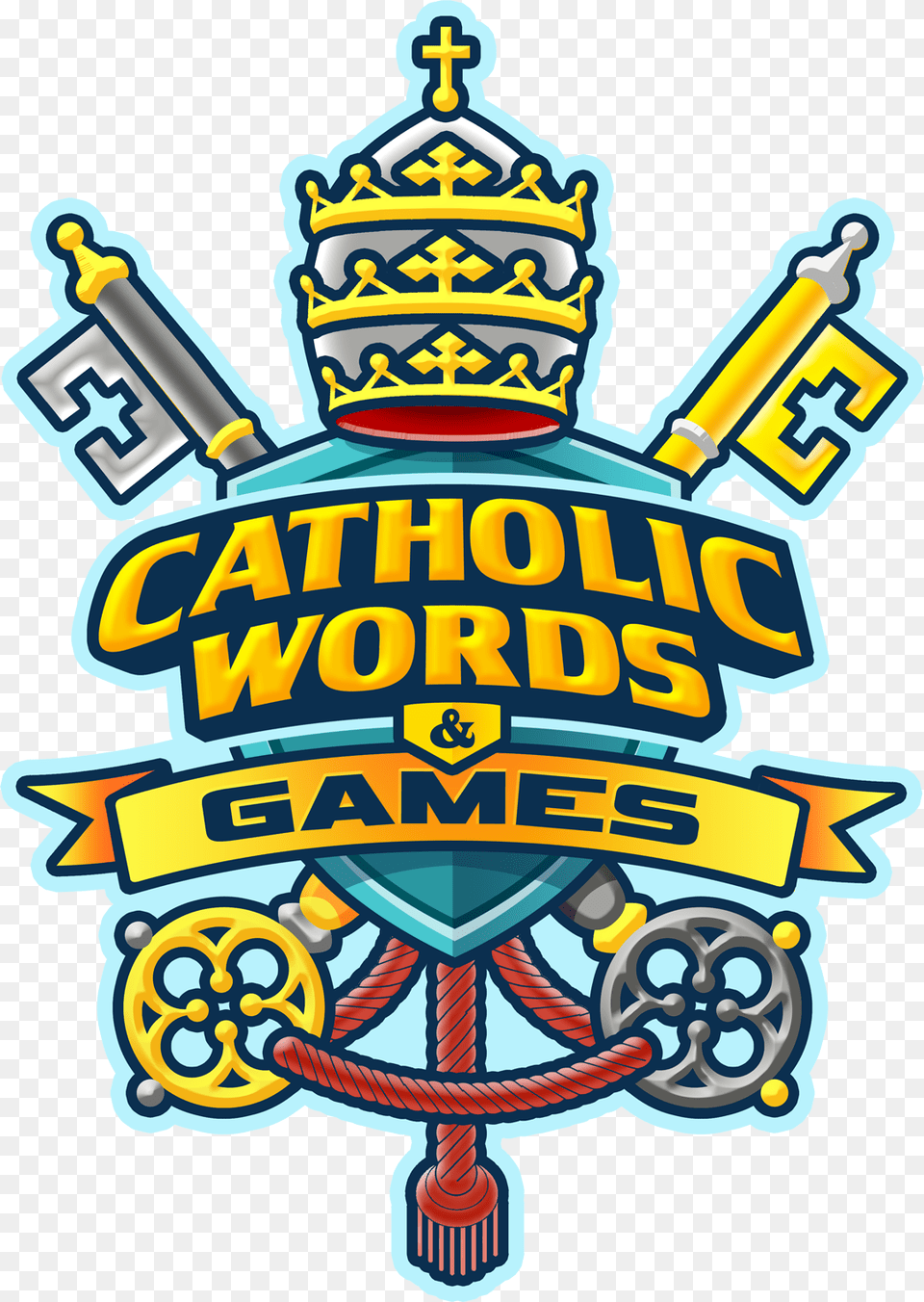 Catholic Words Games App Review, Badge, Logo, Symbol, Machine Png Image