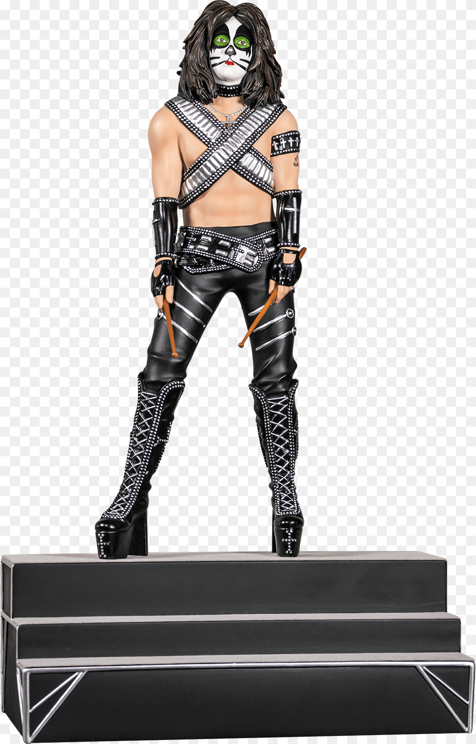 Catman Peter Criss 16th Scale Statue Peter Criss, Clothing, Costume, Person, Adult Png