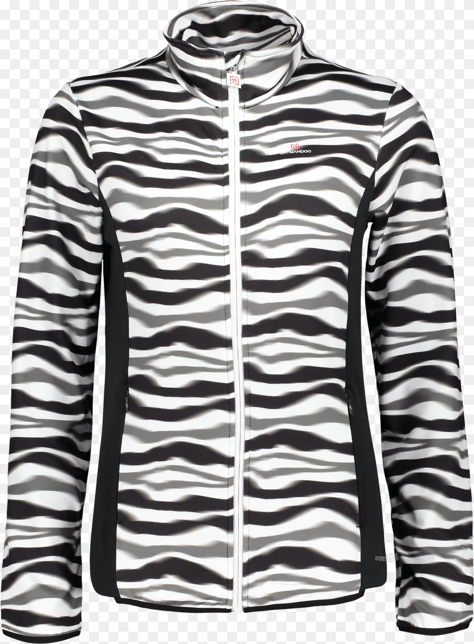 Catmandoo Taipan Light Jacket Zebra, Clothing, Sleeve, Long Sleeve, Fleece Png Image