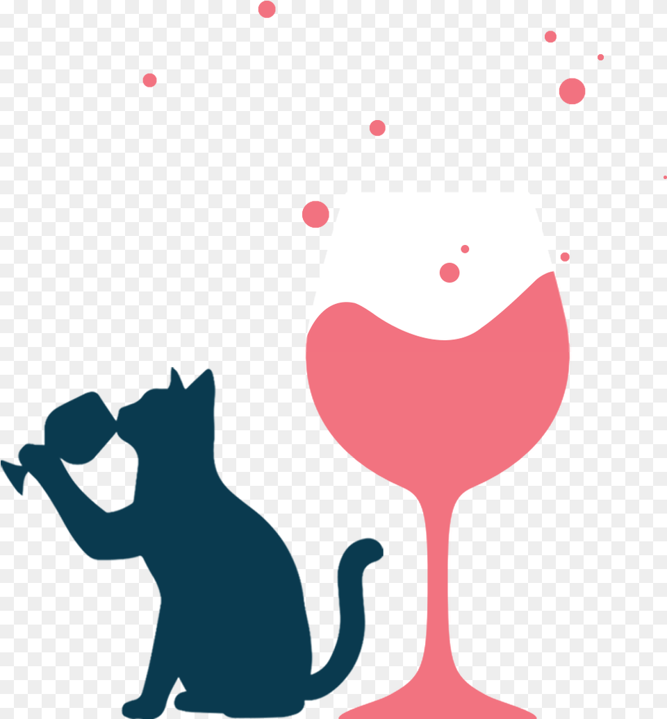 Cats And Wine Clipart, Alcohol, Beverage, Glass, Liquor Free Png Download