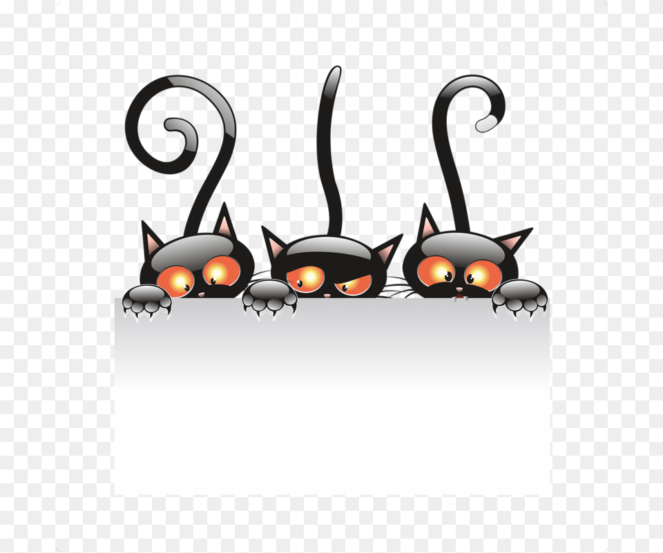 Cats Cartoons Halloween Clipart Black Cat Kitten Halloween Halloween 3 Black Cats, Person, People, Birthday Cake, Cake Free Png Download