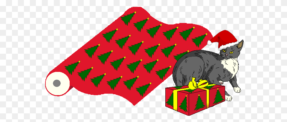 Cats Christmas And Wrapping Presents, Gift, Animal, Cat, Mammal Free Png