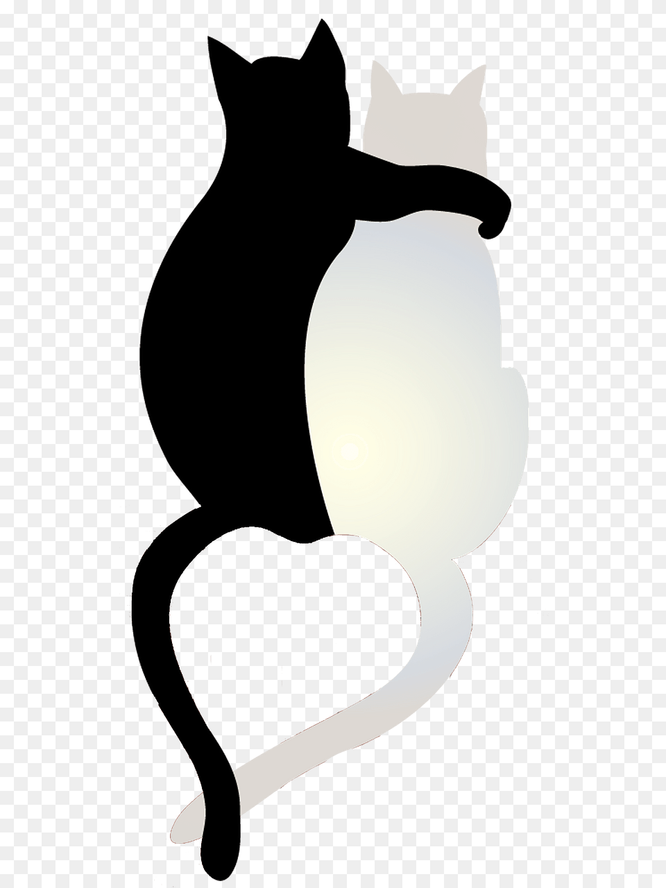 Cats In Love Clipart, Silhouette, Clothing, Hat, Animal Free Transparent Png
