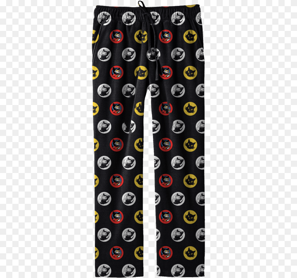 Cats Pajama Pants Smiley, Clothing, Swimming Trunks Png Image