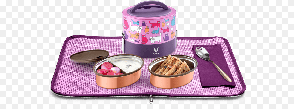 Cats Vaya Tiffin 1000 Ml, Cutlery, Food, Lunch, Meal Free Transparent Png