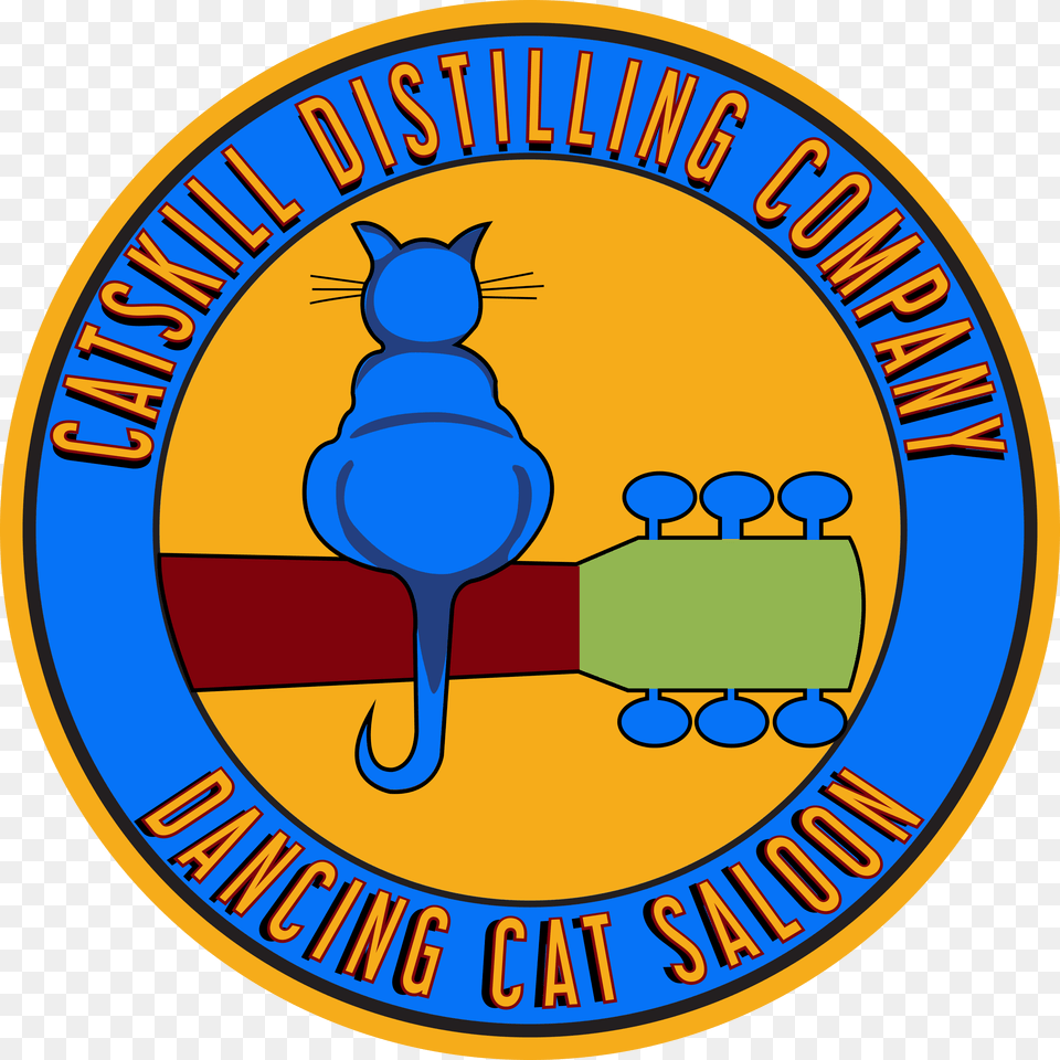 Catskill Distilling Company Dancing Cat Saloon, Logo, Emblem, Symbol, Badge Free Png