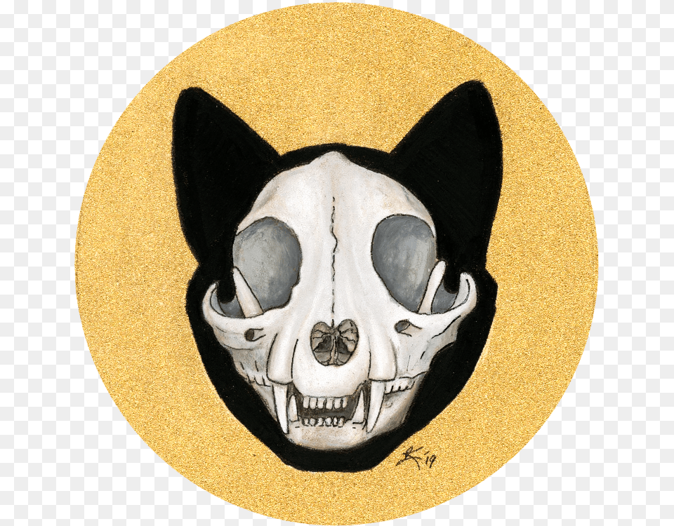 Catskull Stickerprint Skull, Home Decor, Clothing, Hat, Head Free Transparent Png