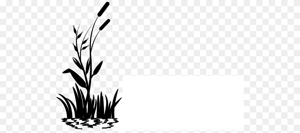 Cattail Clip Art, Silhouette, Stencil, Graphics, Plant Free Png