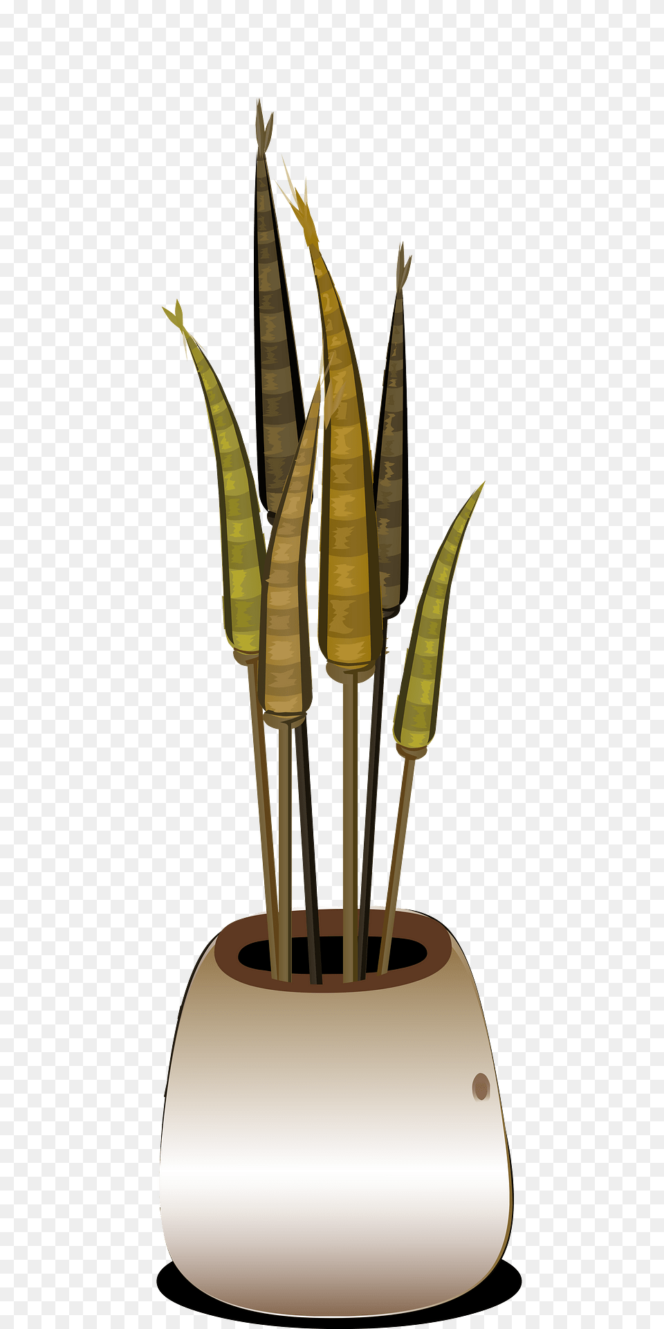 Cattails Pot Clipart, Plant, Potted Plant, Smoke Pipe, Weapon Free Png