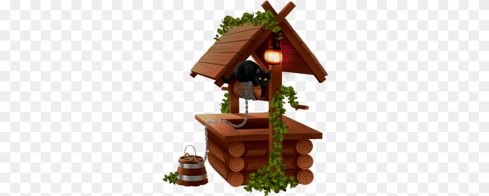 Cattery Wishing Well Kolodec, Plant, Potted Plant, Animal, Cat Free Png Download