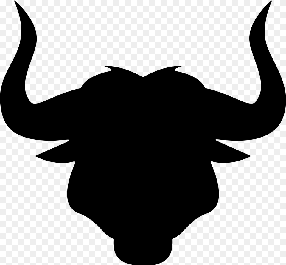 Cattle Bull Silhouette Clip Art Bull Silhouette Clip Art, Gray Free Png