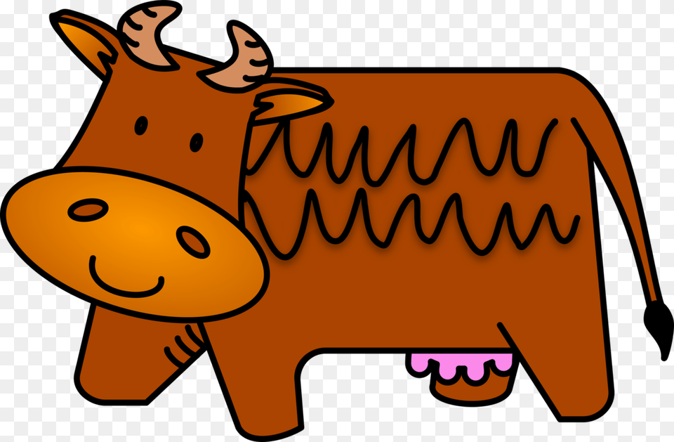 Cattle Cartoon, Animal, Mammal Png Image