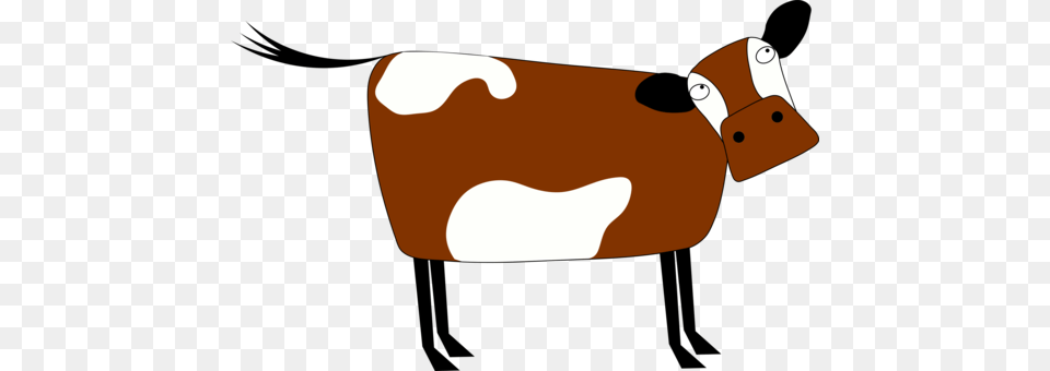 Cattle Cartoon Drawing Comics, Animal, Cow, Livestock, Mammal Free Transparent Png
