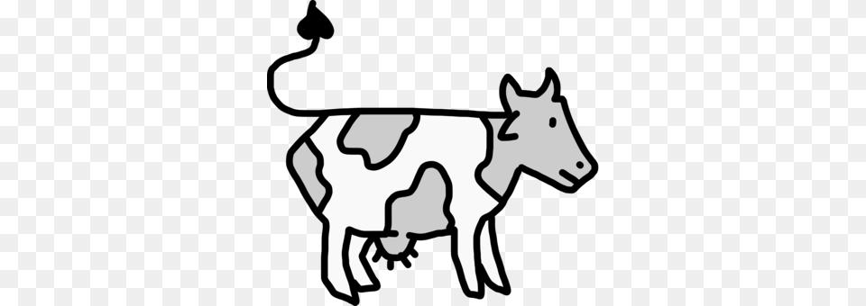 Cattle Cartoon Drawing Cutout Animation Paper Model, Animal, Cow, Dairy Cow, Livestock Png