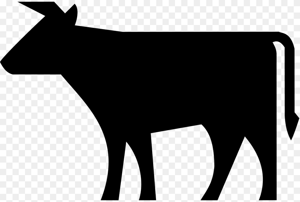 Cattle Clipart, Silhouette, Livestock, Animal, Mammal Free Png Download