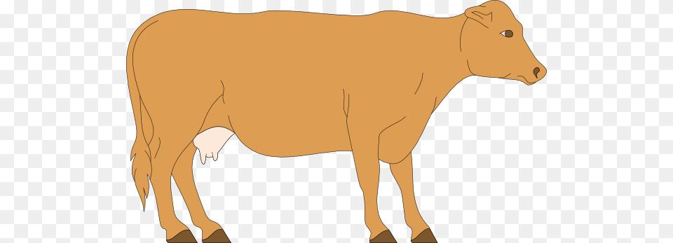 Cattle Clipart Brown Cow, Animal, Livestock, Mammal, Dairy Cow Free Png Download