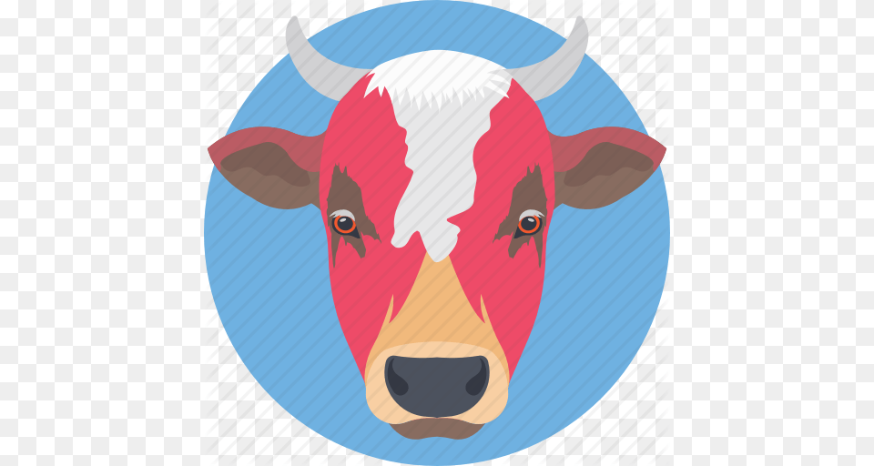 Cattle Cow Cow Face Cow Head Mammal Icon, Animal, Livestock, Bull, Fish Free Transparent Png