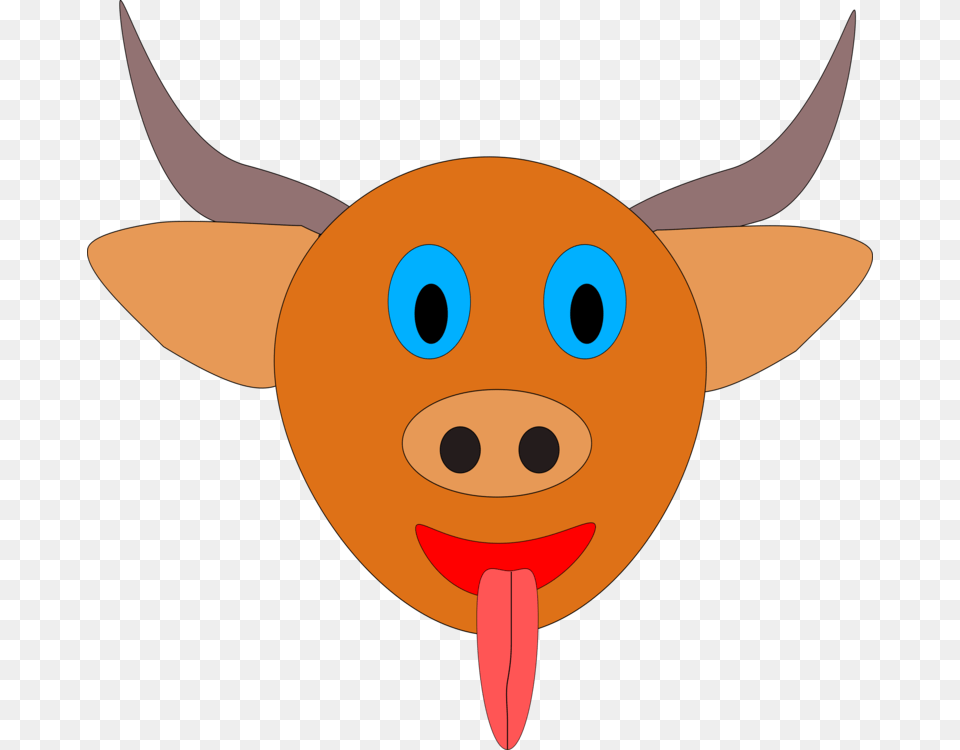 Cattle Water Ox Bull Cartoon Bull Head, Animal, Fish, Sea Life, Shark Free Png