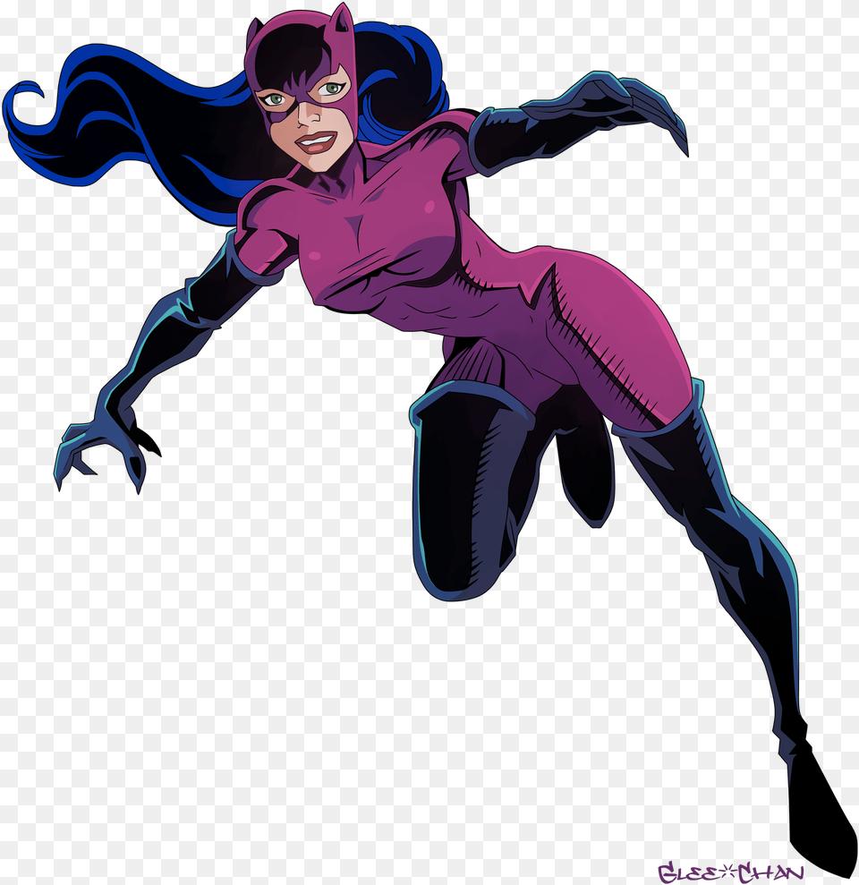 Catwoman Batman Catwoman Comics Anime, Purple, Adult, Person, Woman Free Png