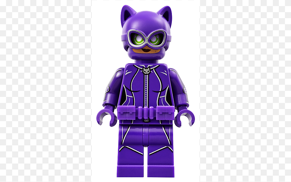 Catwoman Catcycle Chase Lego The Batman Movie Catwoman Catcycle Chase, Purple, Robot, Baby, Person Png Image