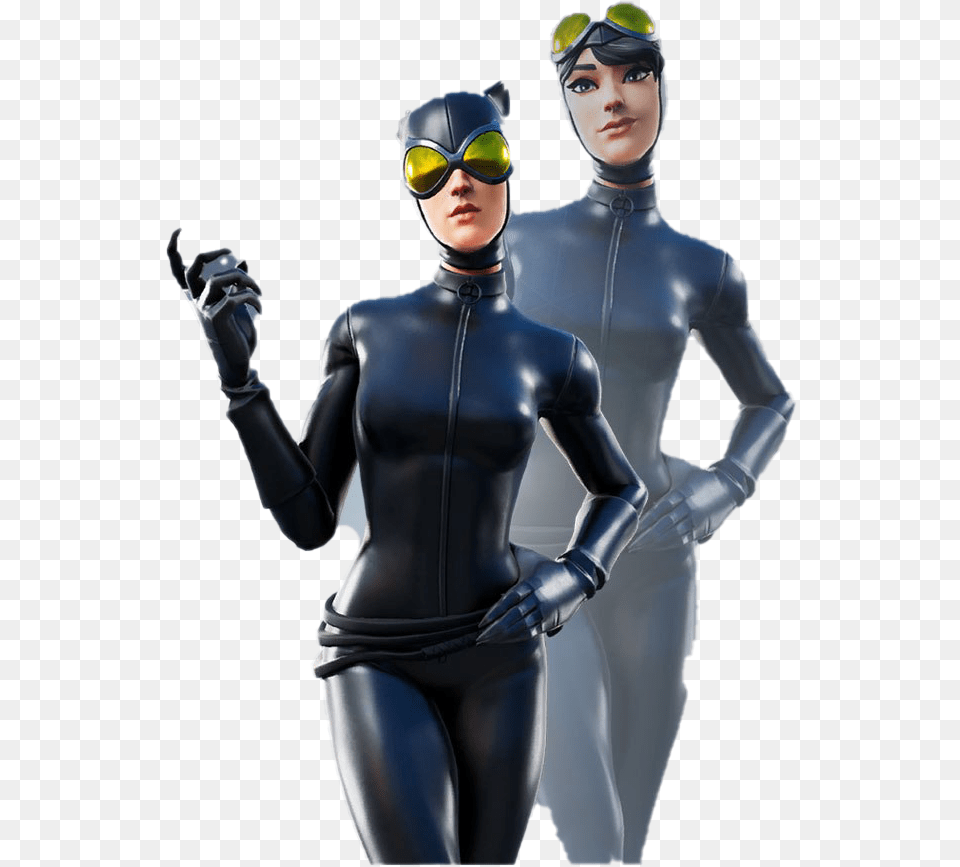 Catwoman Fortnite High Quality Fortnite Catwoman Comic Book Outfit, Woman, Adult, Female, Person Free Png