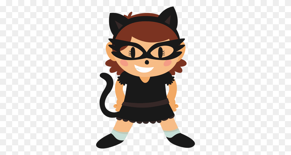 Catwoman Halloween Cartoon Costume, Baby, Person, Face, Head Free Png Download