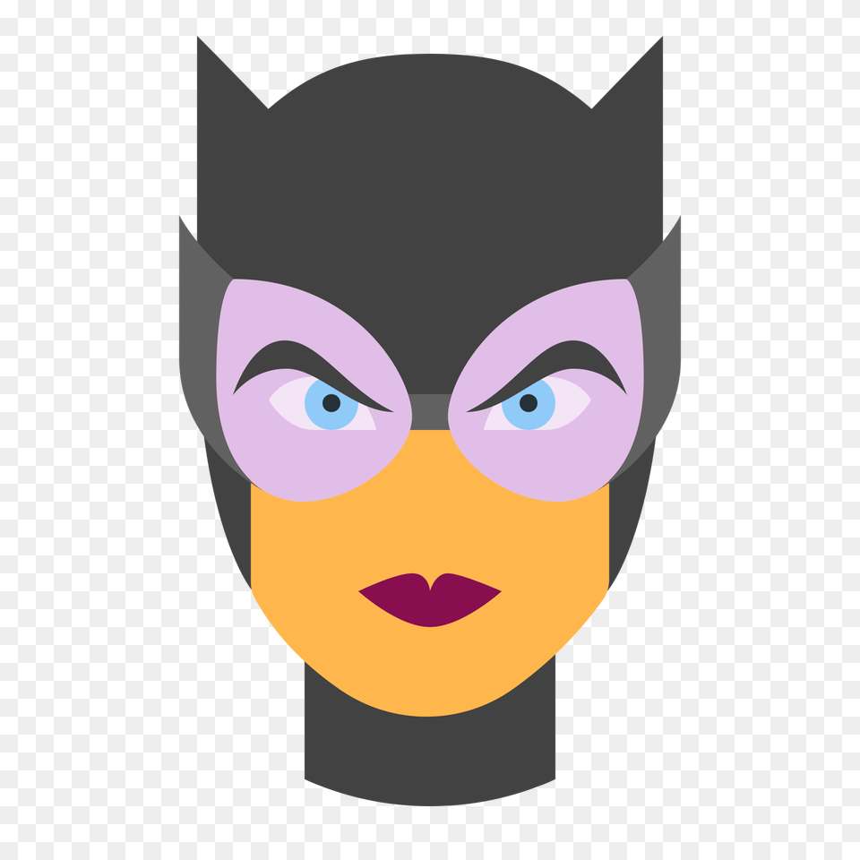 Catwoman Icon, Face, Head, Person, Photography Free Transparent Png