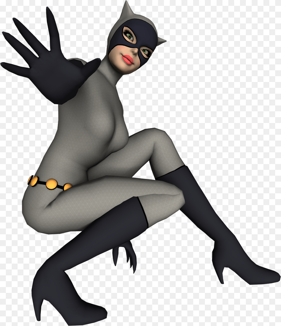 Catwoman Render 01 By Dazzyallen Catwoman Render, Adult, Clothing, Female, Glove Png Image