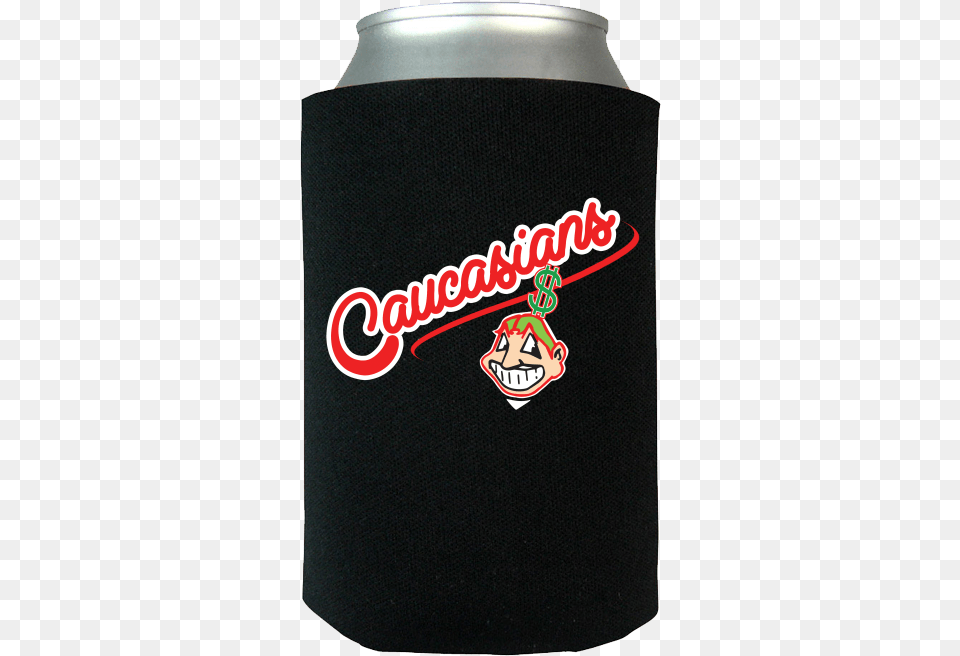 Caucasians Cleveland Indians Funny Can Koozie Wrap Cola, Alcohol, Beer, Beverage, Tin Free Png