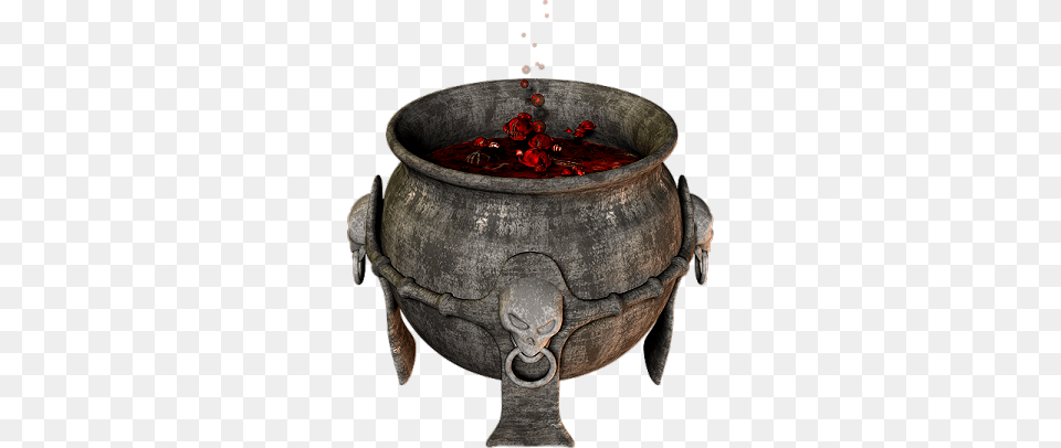 Cauldron 012 Cauldron With Potion, Cooking Pot, Cookware, Food, Pot Free Png Download