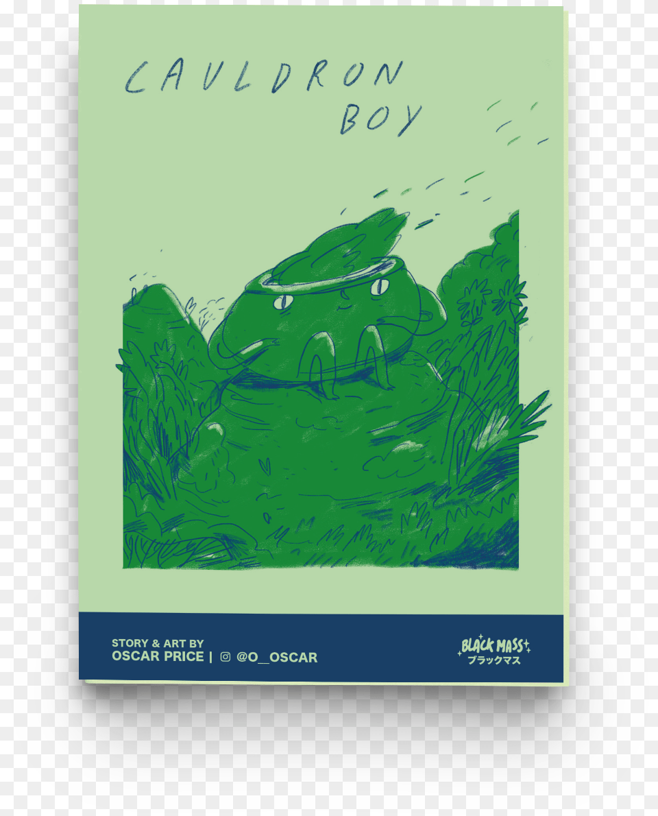 Cauldron Boy Graphic Design, Book, Grass, Green, Plant Free Png Download