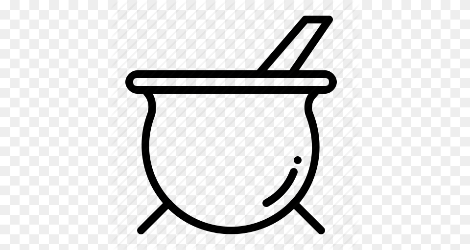 Cauldron Cook Kitchen Pot Soup Stew Icon, Cannon, Weapon, Mortar Png