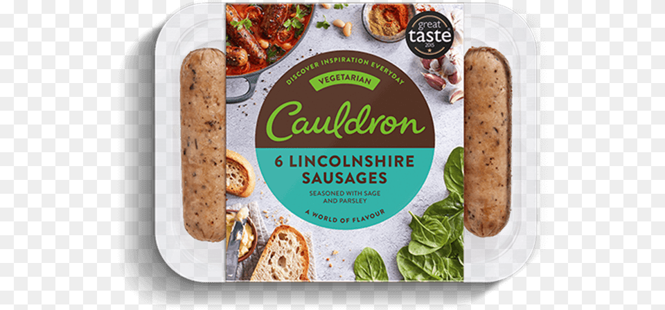 Cauldron Lincolnshire Vegetarian Sausages, Advertisement, Food, Lunch, Meal Free Png