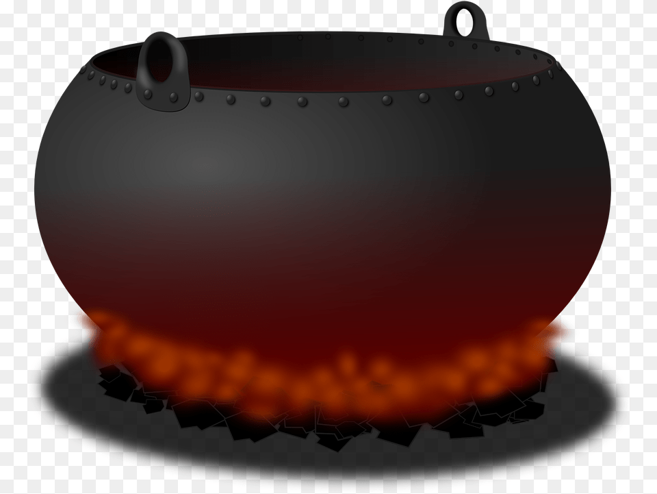 Cauldron Pot Fire Free Vector Graphic On Pixabay Boiling Pot Gif Transparent, Cookware, Pottery, Hot Tub, Tub Png Image