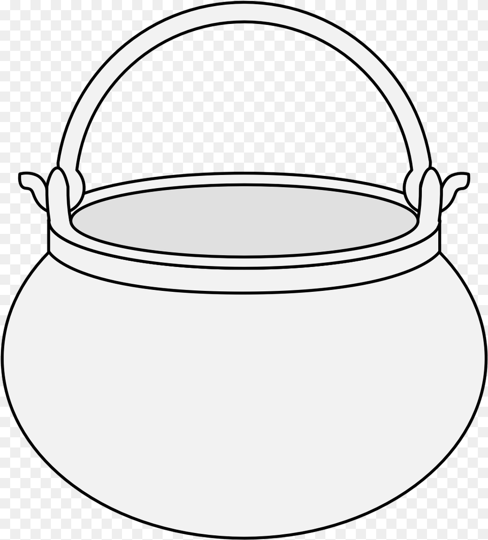 Cauldron Traceable Heraldic Art Lid, Bucket Png