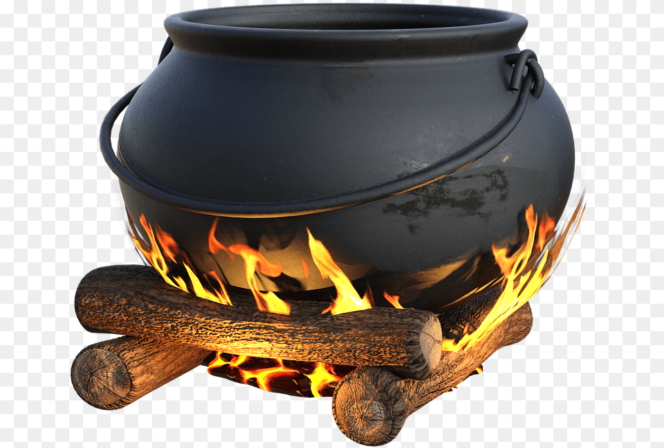 Cauldron Wood Fire Free On Pixabay Chaudron Sur Un Feu, Cooking Pot, Cookware, Food, Pot Png