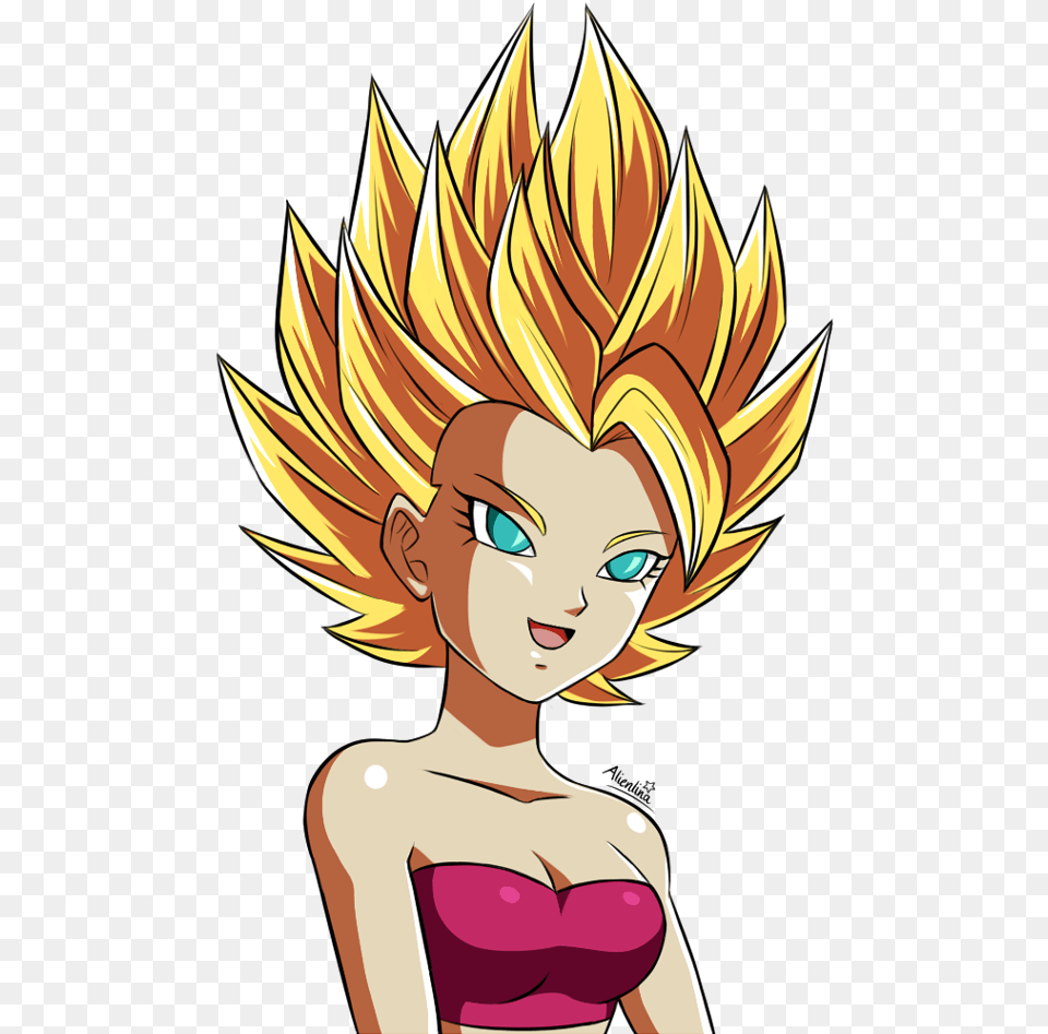 Caulifla Super Saiyan, Book, Comics, Publication, Adult Png Image