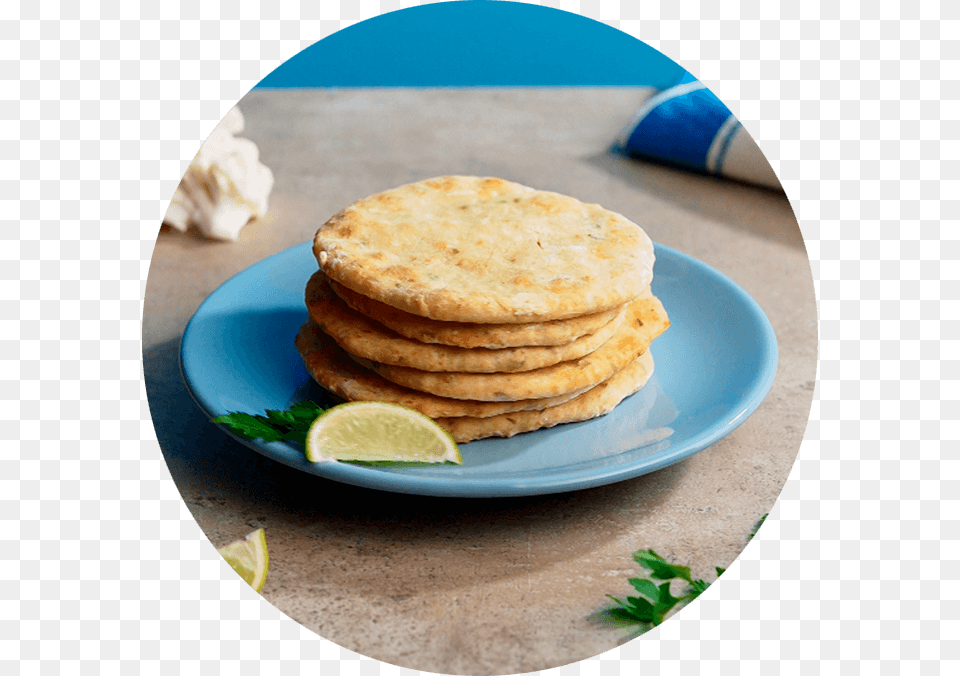 Cauliflower, Bread, Food, Pita, Plate Free Transparent Png