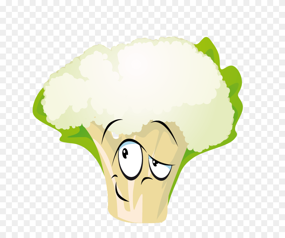 Cauliflower Drawing On Ya Webdesign, Food, Produce, Person, Plant Free Png Download