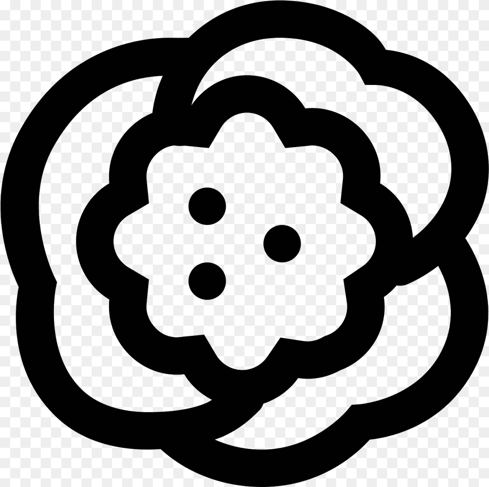 Cauliflower Icon Circle, Gray Free Transparent Png