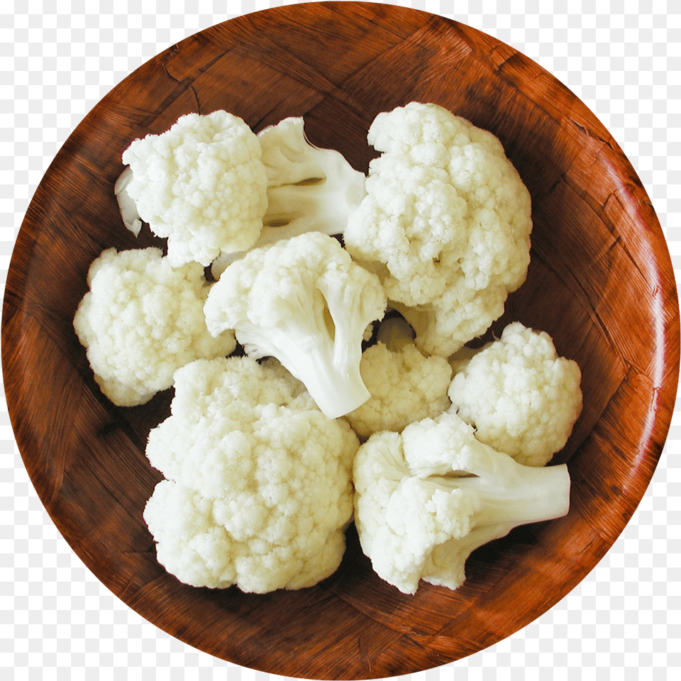 Cauliflower In Bowl Cauliflower Bowl, Food, Plant, Produce, Vegetable Free Png