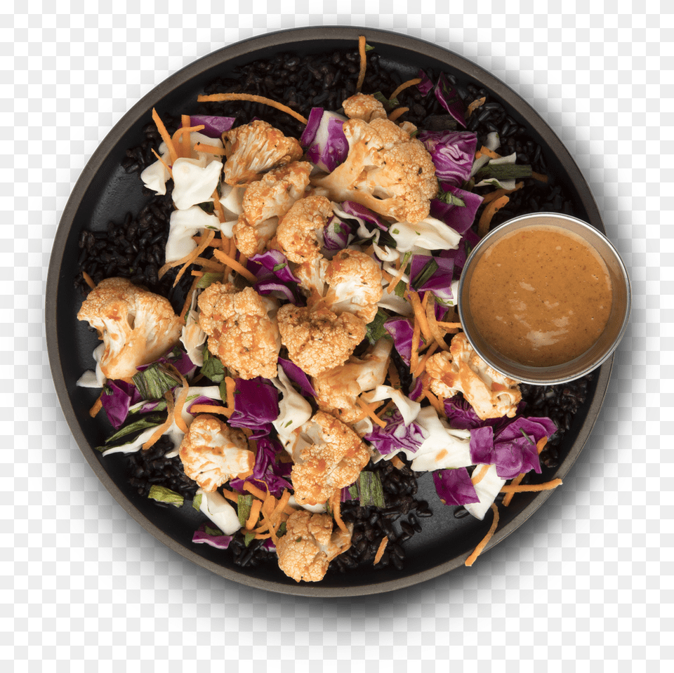 Cauliflower Satay Bowl Red Cabbage, Dish, Food, Food Presentation, Meal Free Png Download