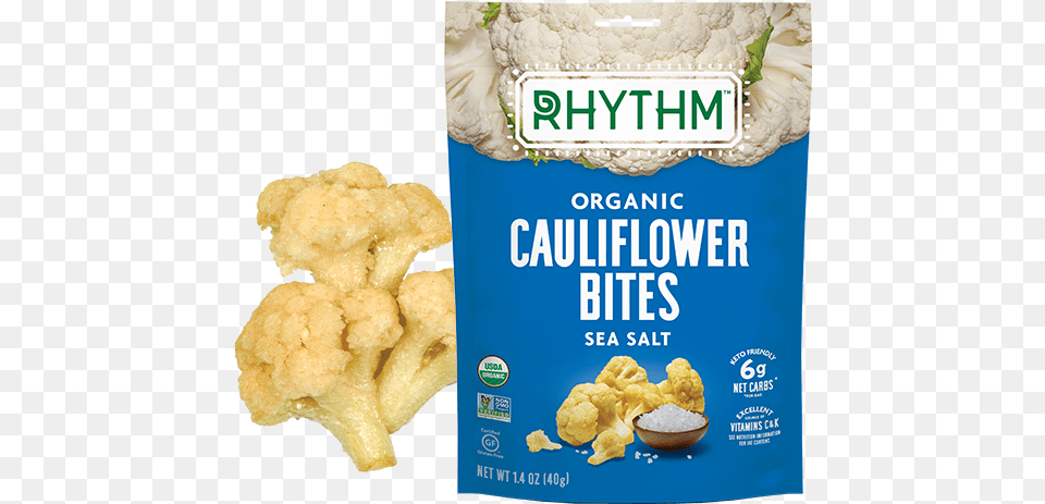 Cauliflower Sea Salt Rhythm Cauliflower Bites, Food, Plant, Produce, Vegetable Png